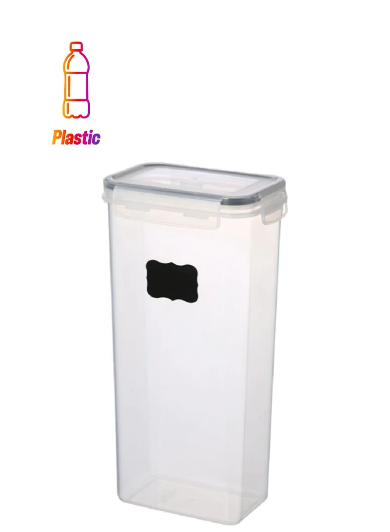 Felli Durable High Quality Food Storage Container with Chalkboard Clear 2.8 Liter PP + SILICONE