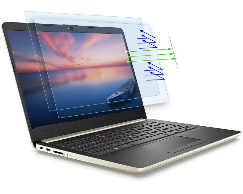 CaseBuy (عبوة 2 قطعة) واقي شاشة لابتوب HP مقاس 14 بوصة مضاد للضوء الأزرق والتوهج لابتوب HP 14"/HP Pavilion X360 14/HP Chromebook 14/HP Stream 14/HP ProBook 14، واقي شاشة لمراقبة الكمبيوتر لحماية العين - Image 1