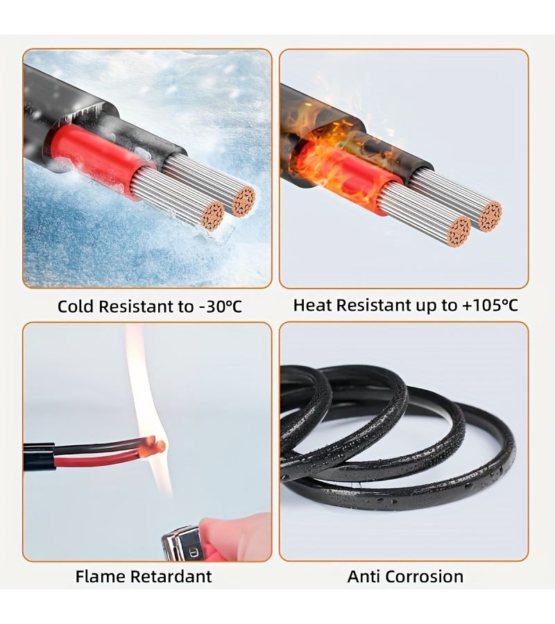 2 Conductor 18 Gauge 30Ft PVC CCA Extension Cord For 12V 24V Projects - Image 4