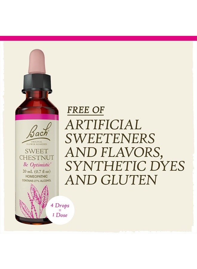 Bach Original Flower Remedies, Sweet Chestnut for Optimism, Natural Homeopathic Flower Essence, Holistic Wellness and Stress Relief, Vegan, 20mL Dropper - Image 5