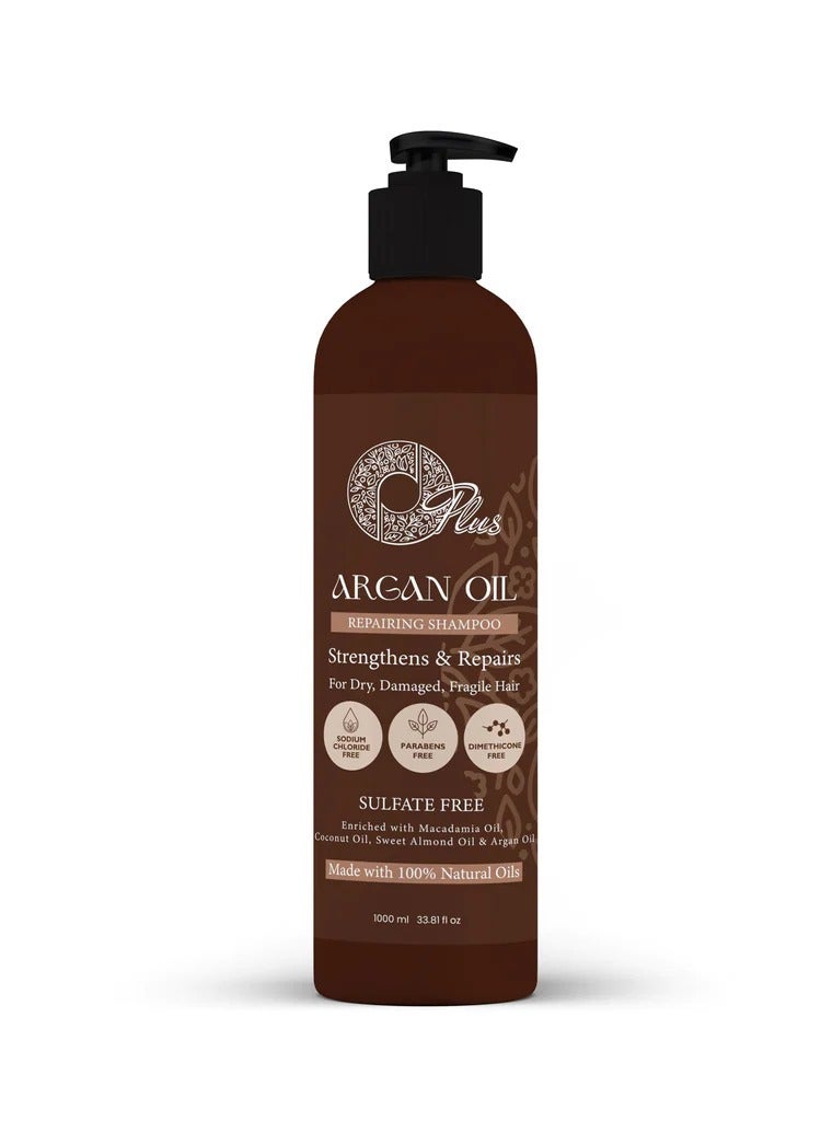 Oplus Shampoo with argan oil to strengthen and repair dry and damaged hair 1000 ml - Image 1