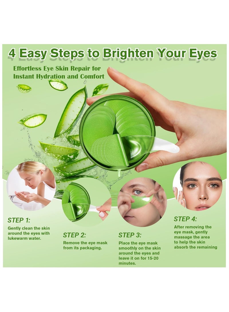 سادور 60 PCS قناع العين ، بقع العين للعيون المنتفخة والدوائر المظلمة ، للحد من الانتفاخ والخطوط الدقيقة والتجاعيد مع مستخلصات طبيعية نقية (اللوحة) - Image 3