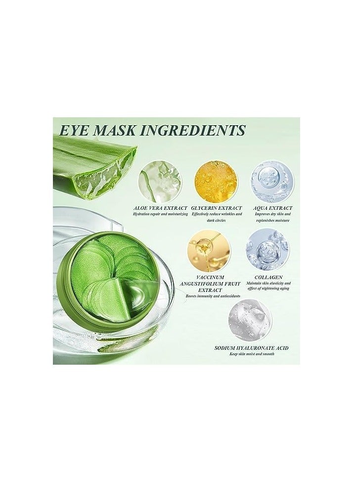 سادور 60 PCS قناع العين ، بقع العين للعيون المنتفخة والدوائر المظلمة ، للحد من الانتفاخ والخطوط الدقيقة والتجاعيد مع مستخلصات طبيعية نقية (اللوحة) - Image 2