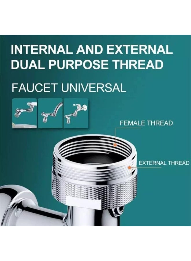 Universal 1080 Degree Rotation Faucet Splash Filter Kitchen Tap Extend Adapter Faucets - Image 2