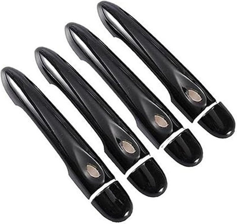 Wivplex Glossy Black Car Door Handle Cover for Renault Fluence