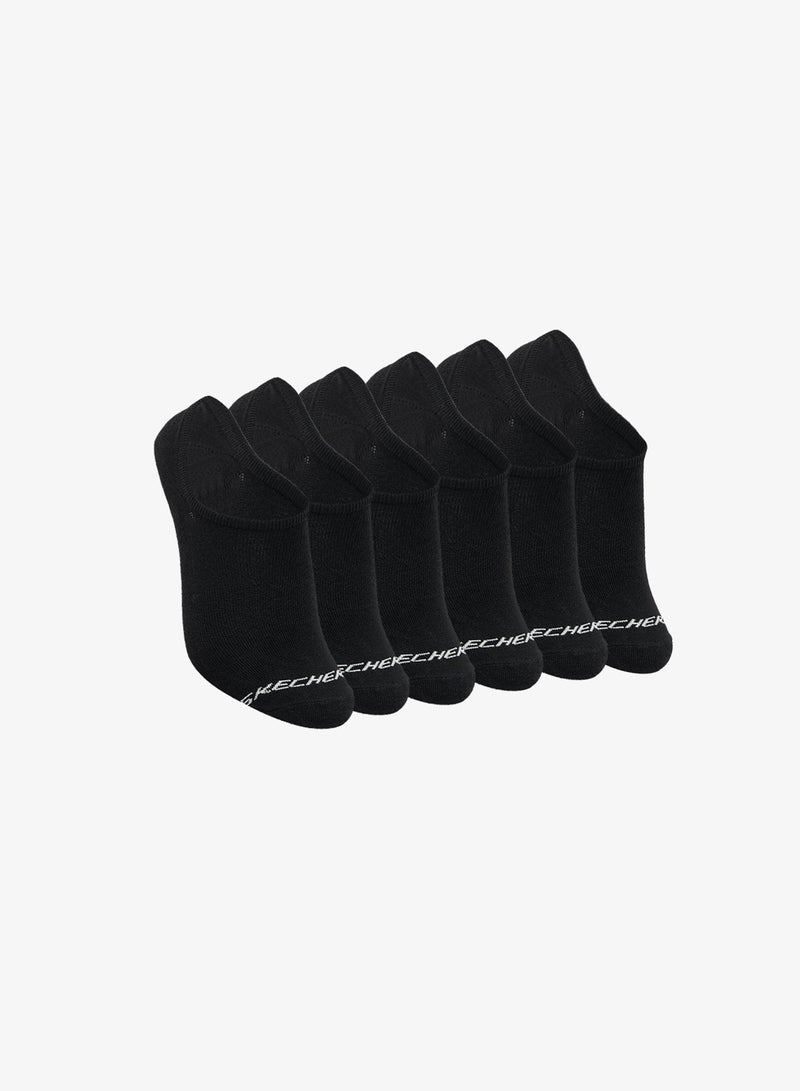 SKECHERS 6 Pack Terry No Show  Socks - Image 1
