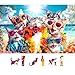 MINIWAN Cat 500Piece Jigsaw Puzzle for Adults Fun Beach Party Scene with Sunglasses Leis Unique Home Decor Gift Idea 23x15 Inch - Image 2