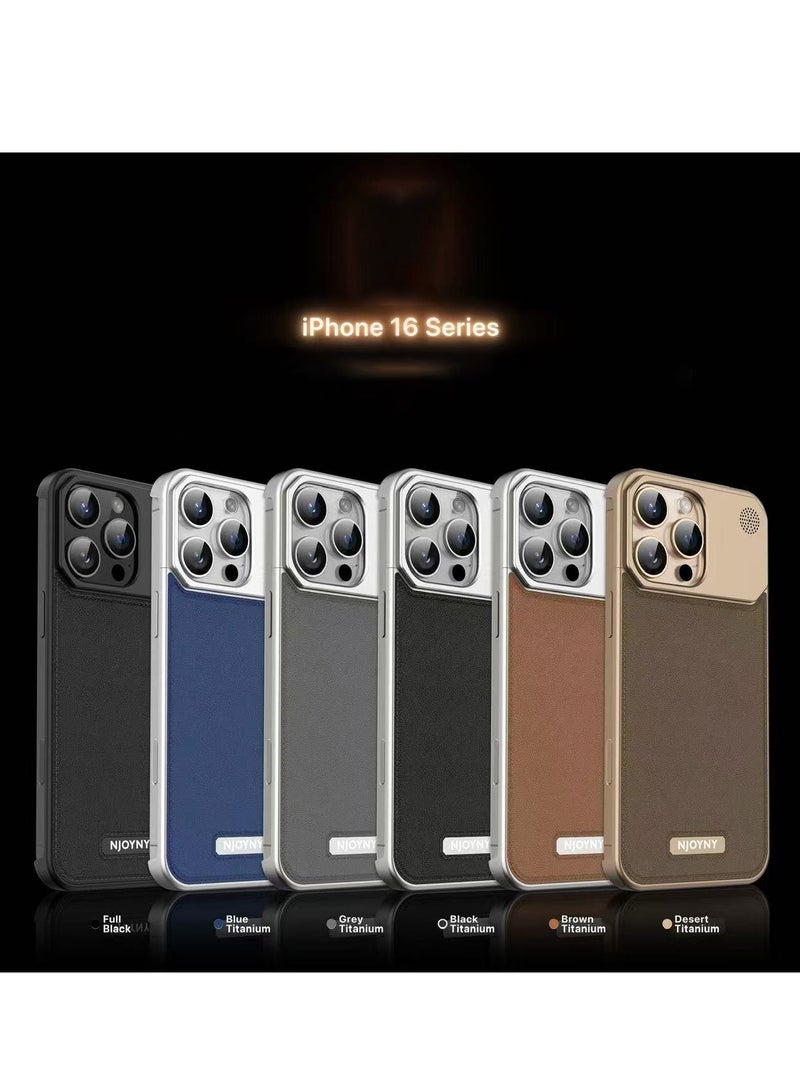 BlueFire Premium Aluminum Alloy & Leather iPhone 16 Pro Max Case – Slim Fit, MagSafe Compatible, Built-in Fragrance Diffuser – Lightweight Durable Protection, Wireless Charging Friendly Luxury Cover - Image 3