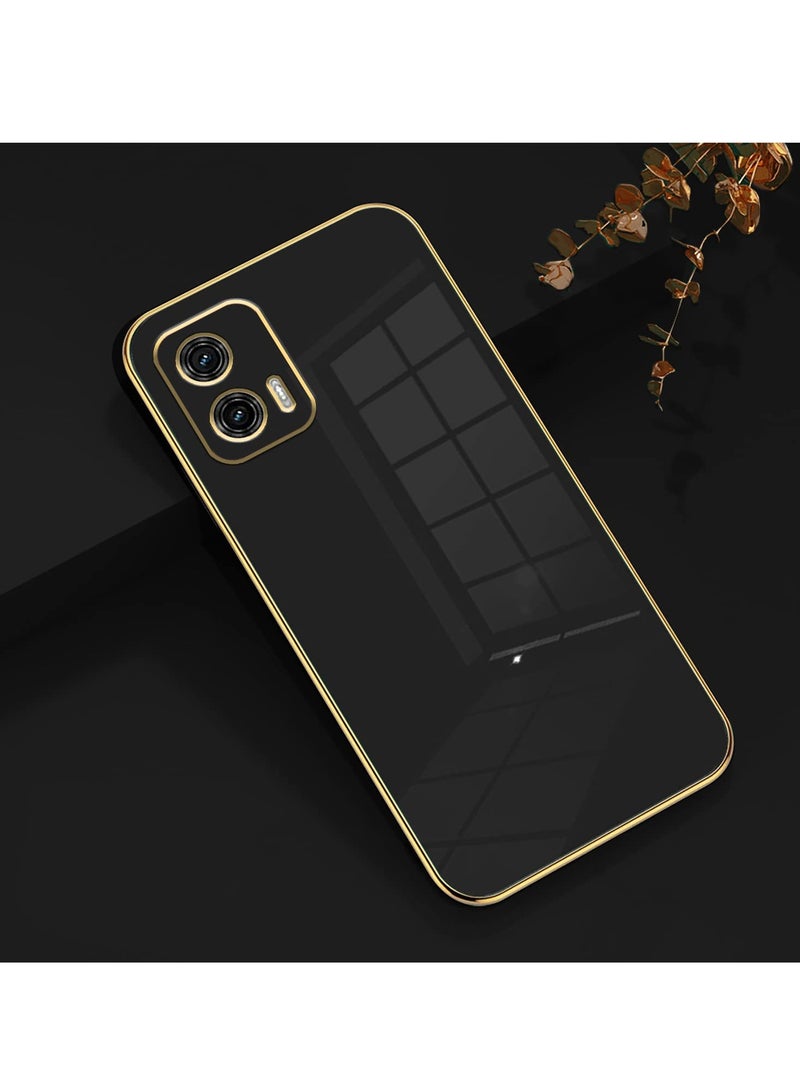 Motorola Moto G73 5G Black Mobile Phone Case Cover, Luxury Plating Soft Back Cover, Raised Full Camera Protection - Image 2