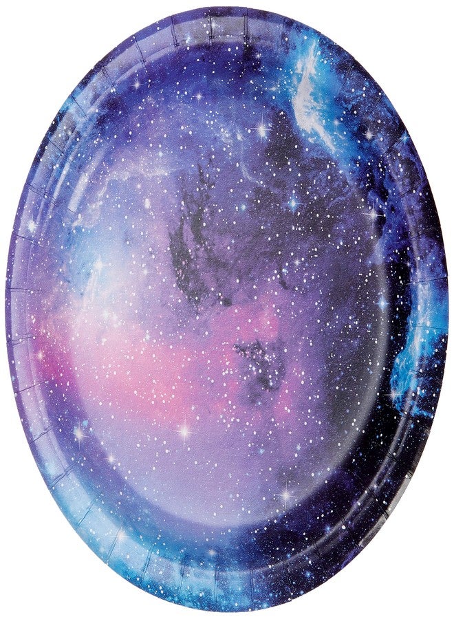 Creative Converting Galaxy Round Paper Dessert Plates - Image 2
