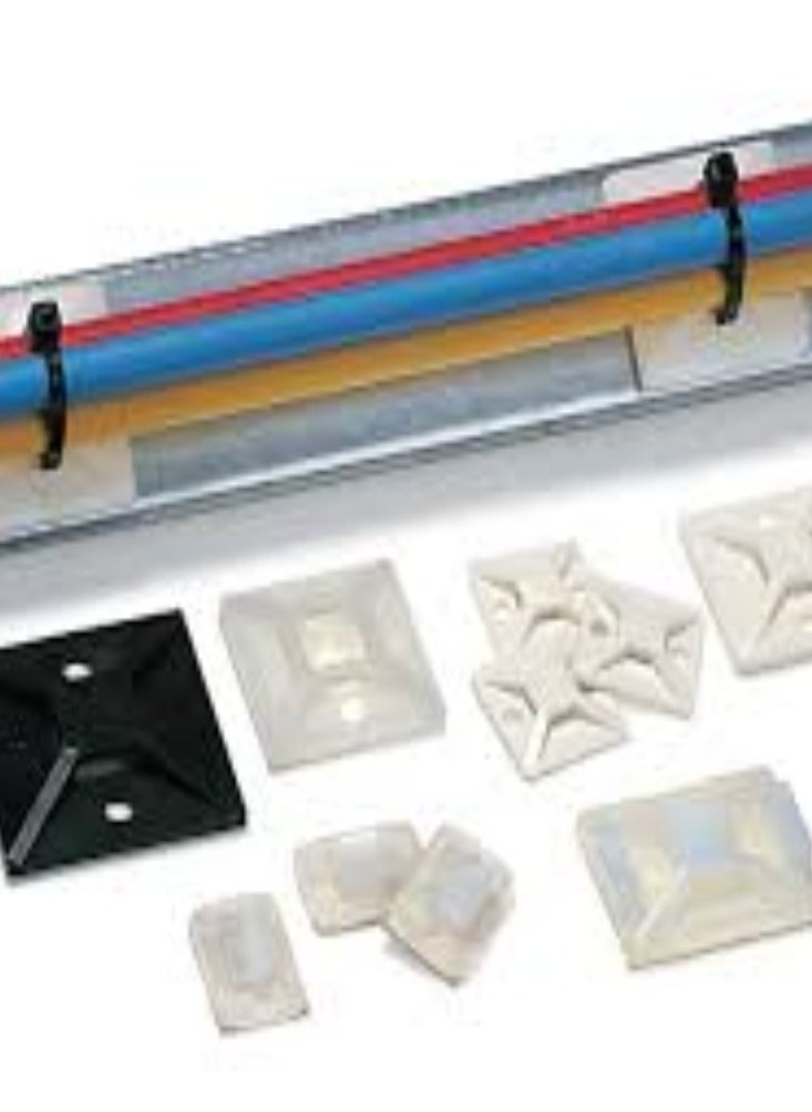 KNP KNP Cable Ties Bases Self Adhesive Fixing Mounts (20x20 MM)  - Image 2