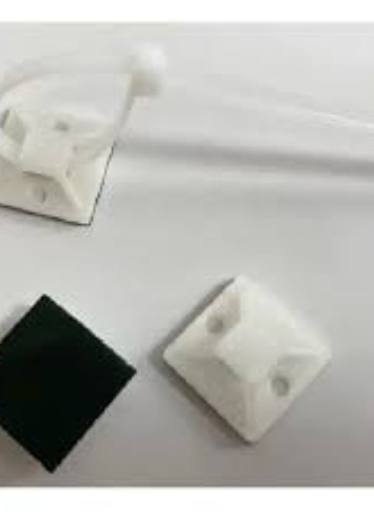 KNP KNP Cable Ties Bases Self Adhesive Fixing Mounts (20x20 MM)  - Image 3