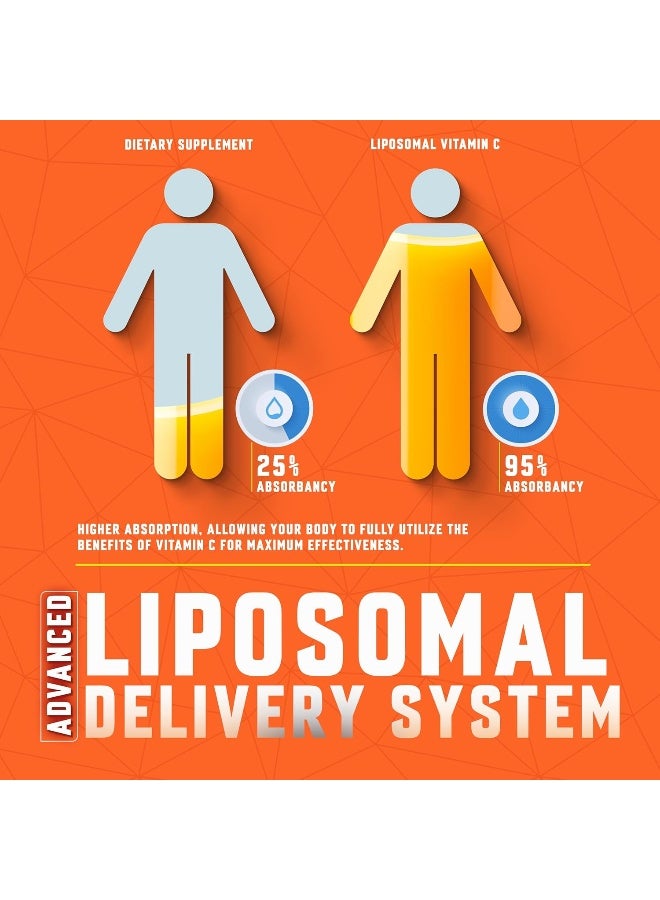 BASIC GREENS Liposomal Vitamin C Liquid 6000mg for Immune Support - Image 4