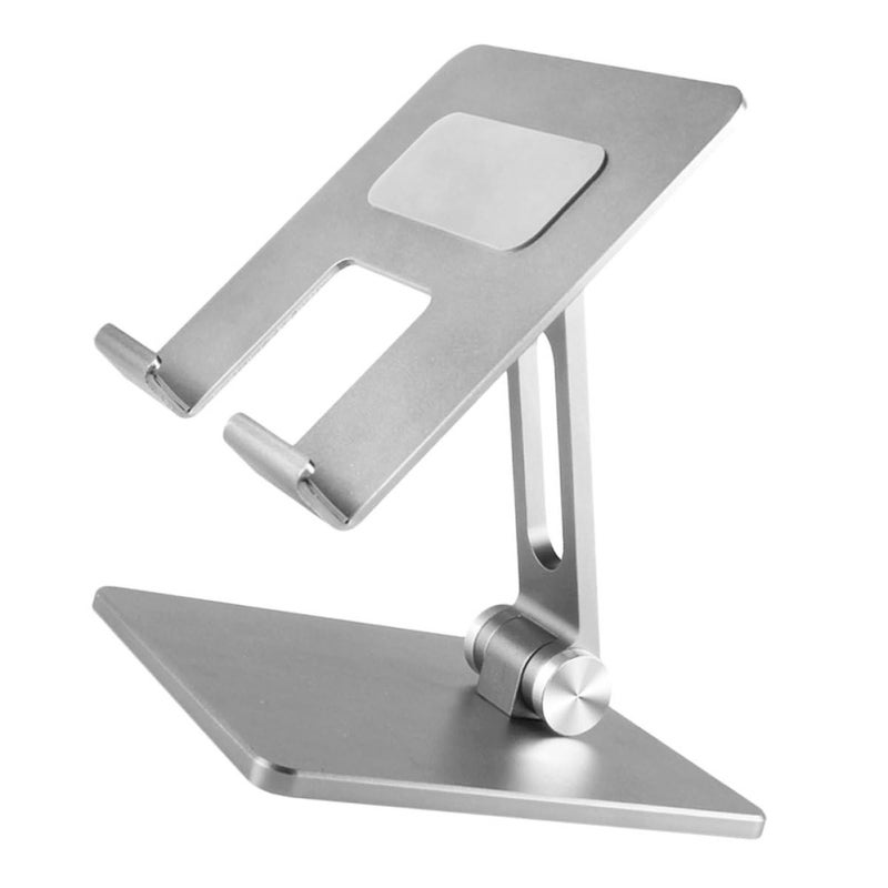 Adjustable Aluminum Laptop Tablet Stand Folding Portable Desktop Holder Silver - Image 2