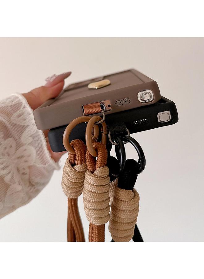 اس-توب جراب لهاتف Samsung Galaxy S23 Ultra 5G بلون سادة 3D Love TPU مع حبل - Image 5