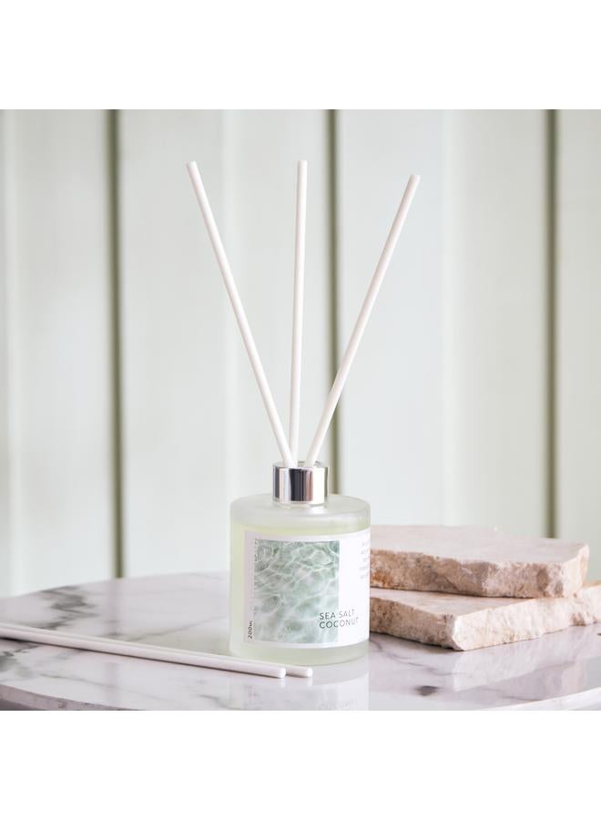Home Box Solitude Premium Fragrance Sea Salt and Coconut Tea Reed Diffuser - 200 ml  - Image 1