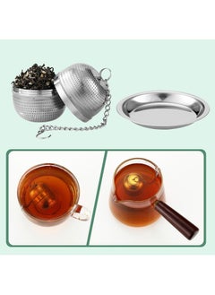 RATSAW Pack of 2 Tea Strainers for Loose Tea Tea Infuser for Loose Tea Tea Strainer Stainless Steel Exquisite Tea Brewer Strainer Ball Can Be Used for Teapot Tea Cup Kitchen Cooking  - Image 5