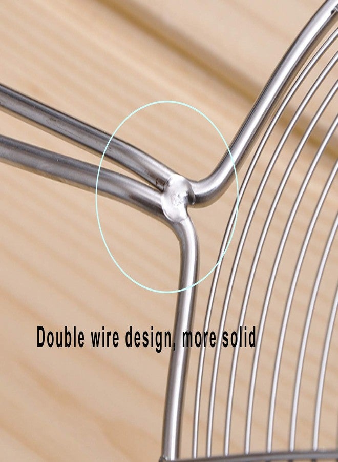 Markeny 3Pcs Stainless Steel Skimmer Strainer Wire Skimmer Spoon with Handle for Kitchen Frying Food, Pasta, 3 Size - Image 3