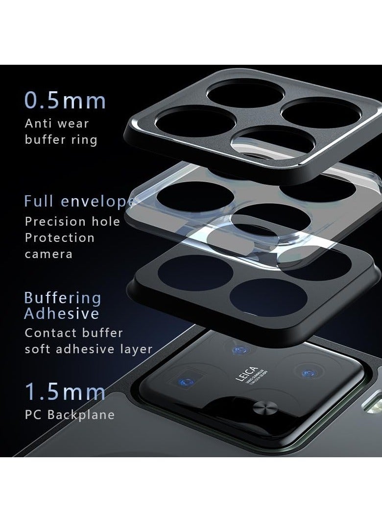 Magnetic Case Compatible with Xiaomi 15 Pro 5G Case, Frosted Matte Armor Back Cover Airbag Shockproof PC+TPU Protective Cover Support Wireless Charging - Image 5