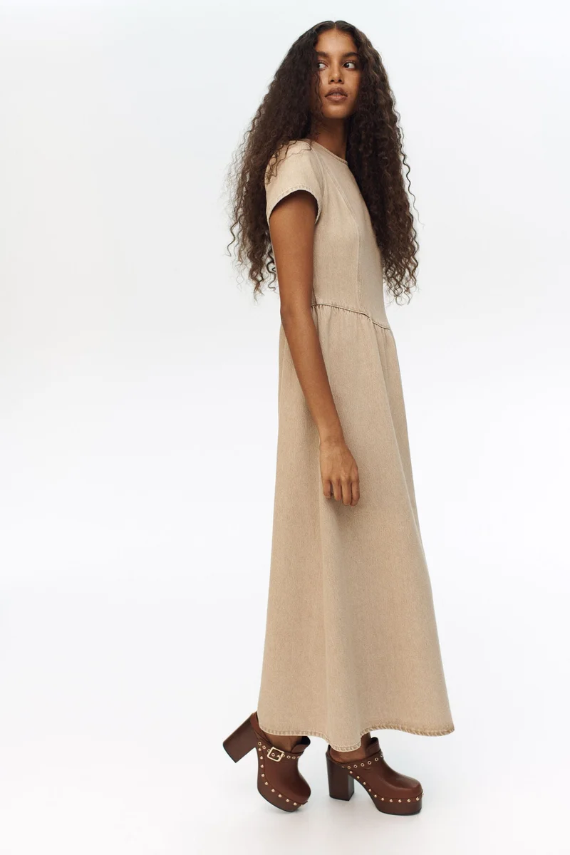 اتش اند ام فستان ماكسي من الدنيم