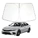 ROCCS Flexible Windshield Sun Shade for Honda Civic 2016 2017 2018 2019 2021 2022 Front Window Sunshade Heat Shield Reflector Cover Foldable Sun Visor Blocks UV Rays - Image 2