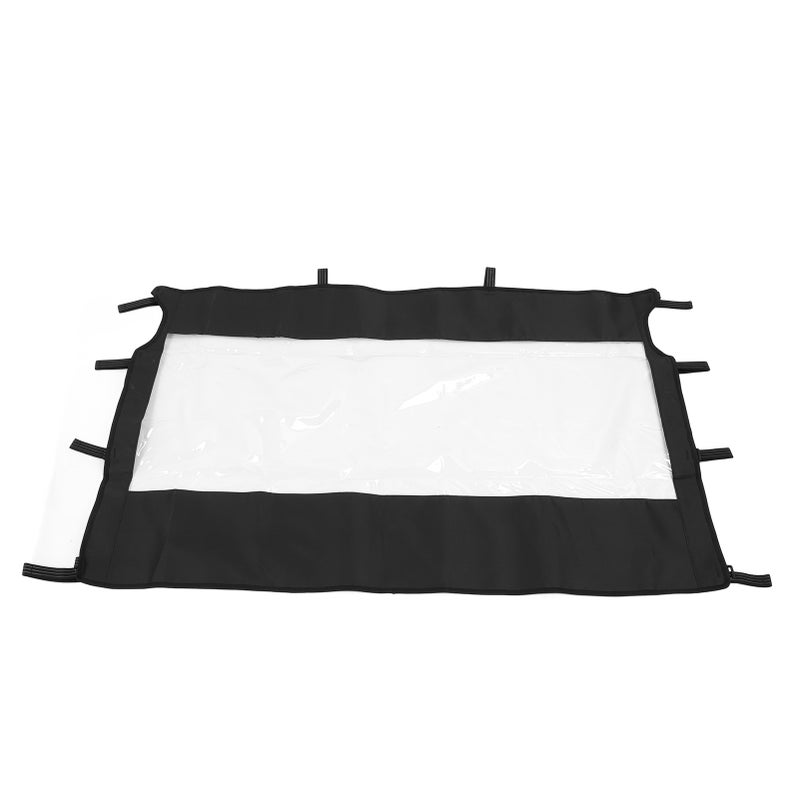 Soft Rear Windshield Excellent Visibility Reduce Dust PVC UTV Rear Windscreen Replacement for Rhino 450 660 700 - Image 3