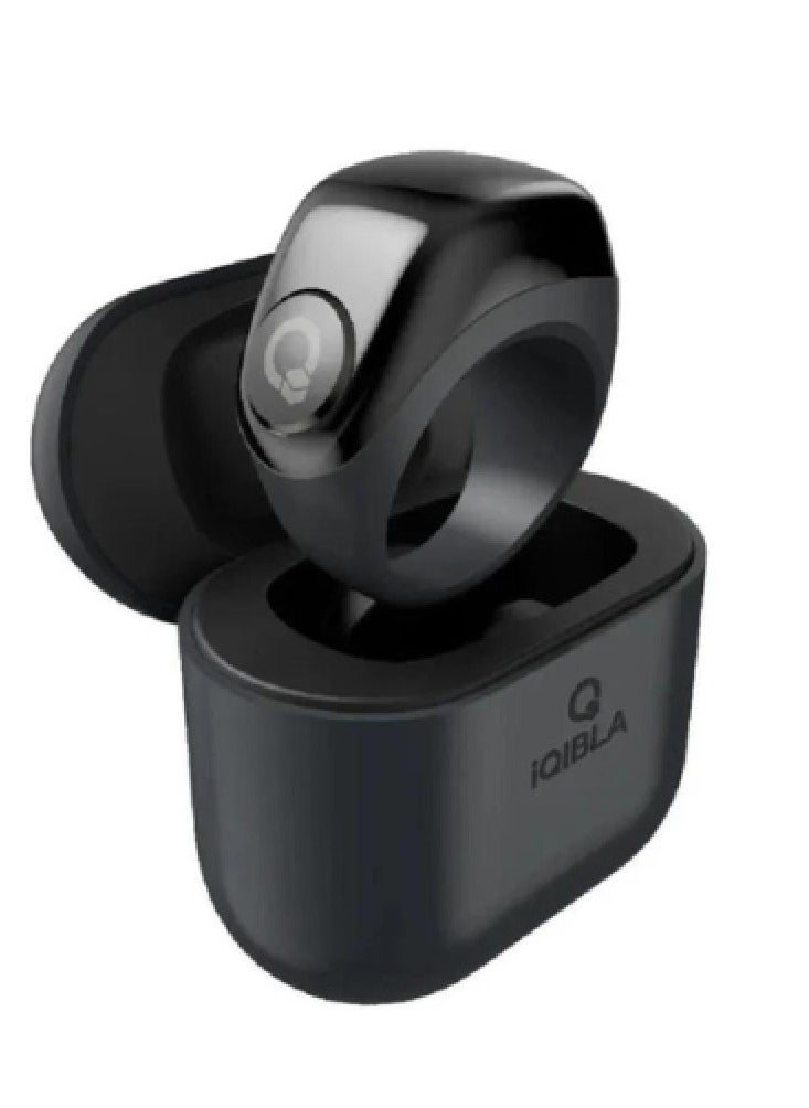 iQIBLA iQIBLA Smart Tasbih Ring with Charging Case - Black 3 Sizes 18/20/22  - Image 2