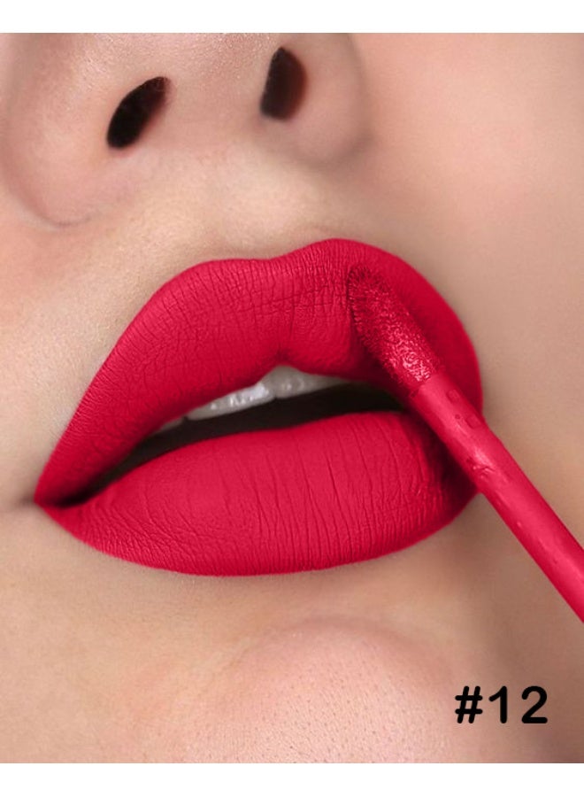 Voloria Velvet Matte Liquid Lipstick #12 – Long-lasting, Soft Matte Finish - Image 2
