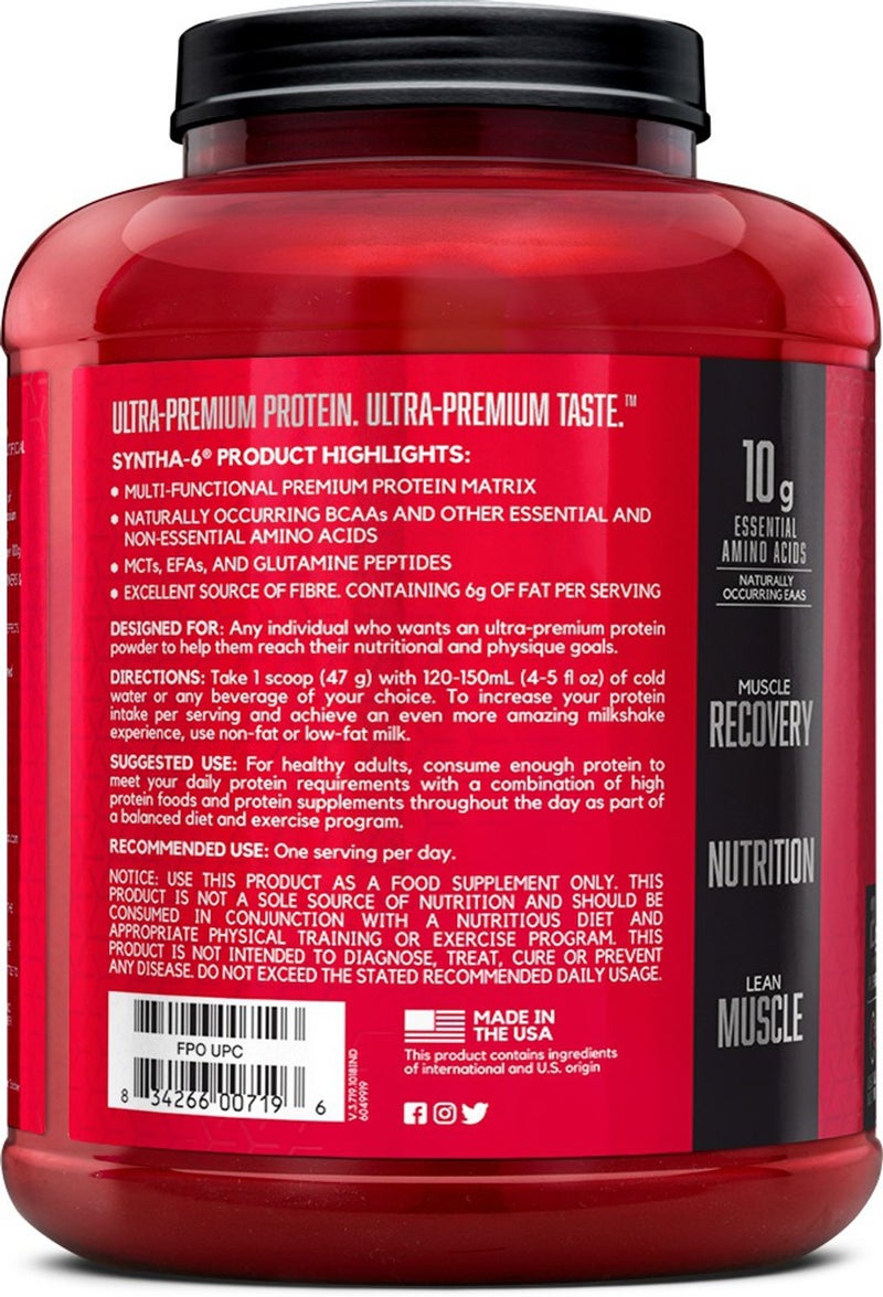 BSN SYNTHA 6 5LB VANILLA ICE CREAM 2.27 KG - Image 2