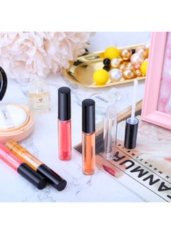 Patelai 50 Pieces Empty Lip Gloss Containers Lip Gloss Tubes Refillable Lip Balm Bottles Plastic Lipstick Tubes With Rubber Inserts Cosmetic Tools For Women Diy Makeup 10 Ml (Black)  - Image 3