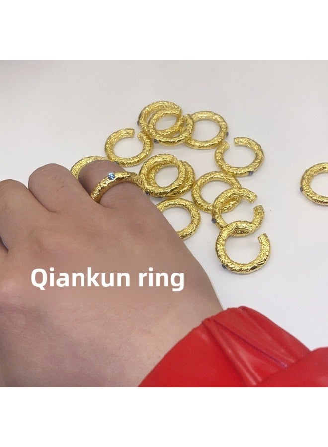 Nezha's Devil Boy's Sea-making Bracelet Gankun Ring Nezha Bracelet Men's And Women's Bracelet Couple's Bracelet Suit-Color:Qiankun Ring  - Image 1