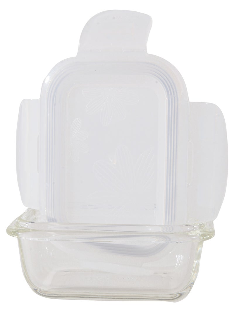 LOCK & LOCK - LocknLock 160ml Oven-Safe Borosilicate Glass Rectangular Container with Airtight Lid - Microwave, Freezer, and Dishwasher Safe - Image 1