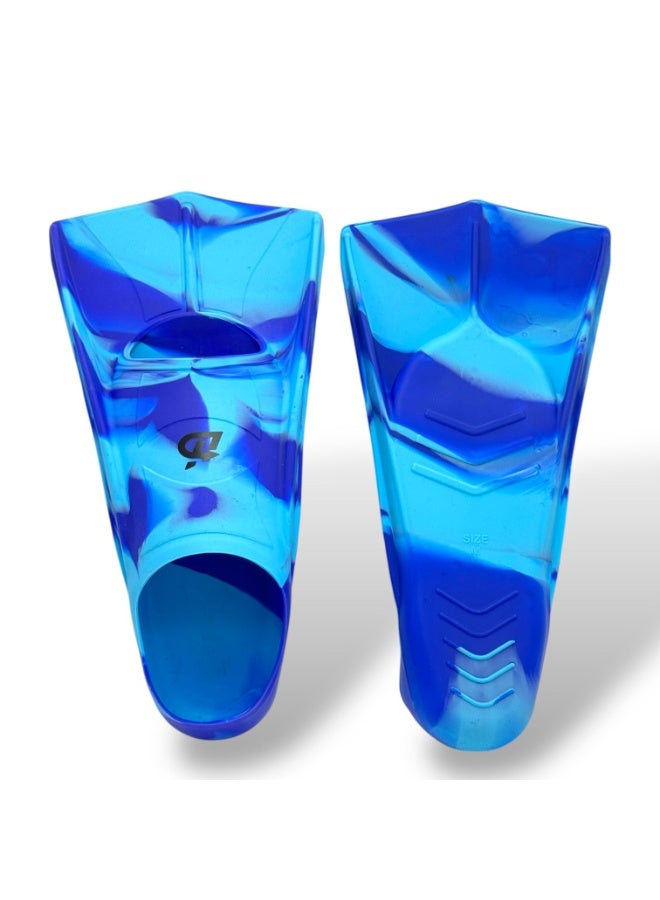 QSHOP Soft Silicone Diving Fins – High Elasticity & Endurance Light Full Foot Swimming Fins | Open Heel Swim Fins for Snorkeling or Swimming Training for Adults Men Women Kids  - Image 3