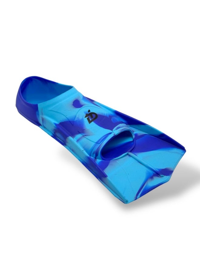 QSHOP Soft Silicone Diving Fins – High Elasticity & Endurance Light Full Foot Swimming Fins | Open Heel Swim Fins for Snorkeling or Swimming Training for Adults Men Women Kids  - Image 2