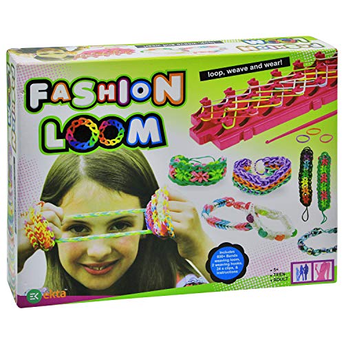 EKTA Rubber Fashion Loom Bands (Multi Color) for Girls Kid, Small - Image 3