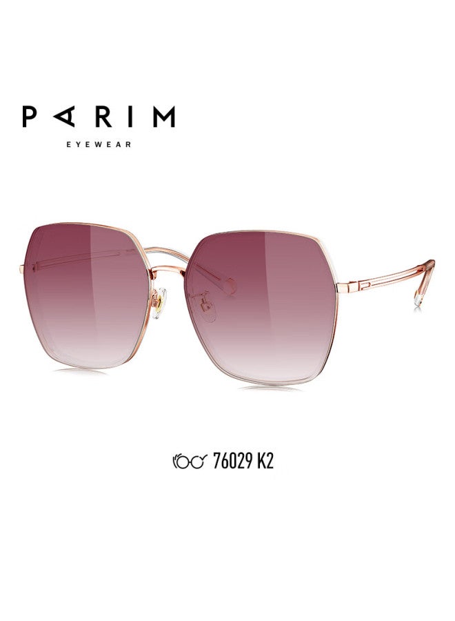 Parim Women's Round Face Polarized Sungl Driving Gl Korean Style Large Frame Uv Protection K2 - Image 2