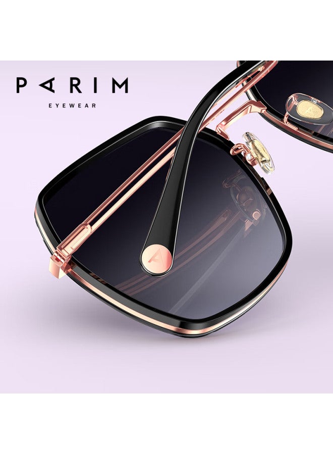 Parim Women's Round Face Polarized Sungl Driving Gl Korean Style Large Frame Uv Protection K2 - Image 1