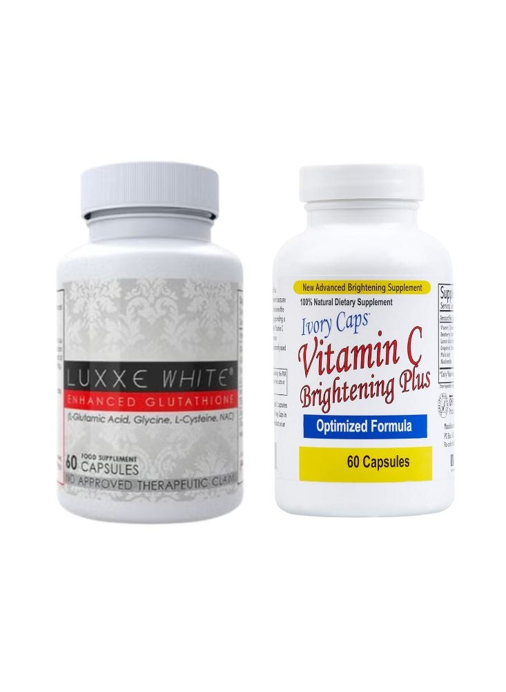 Luxxe White + Ivory Caps Vitamin C – Skin Brightening Essentials Pack