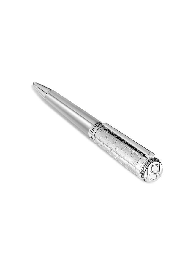 Saint Honore Paris Logo Silver Stainless Steel Pen with for Men - Image 1