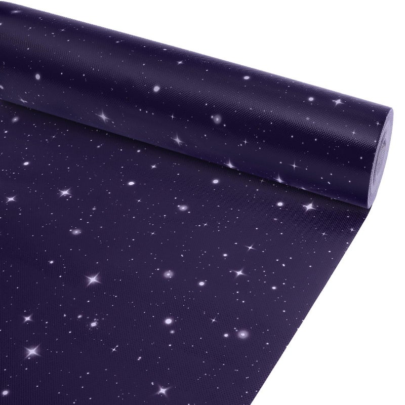 Naozinebi Outer Space Bulletin Board Roll Reusable Waterproof Erasable Night Sky Board Galaxy Fabric Bulletin Board Fadeless Night Sky Background Galaxy Planet Poster for Classroom Decor Wrap Craft 155 x20ft - Image 2