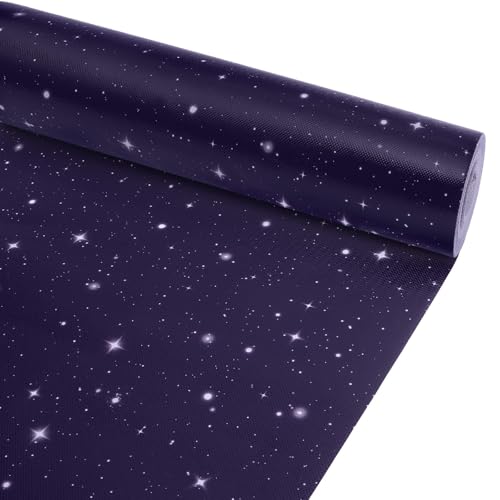 Naozinebi Outer Space Bulletin Board Roll Reusable Waterproof Erasable Night Sky Board Galaxy Fabric Bulletin Board Fadeless Night Sky Background Galaxy Planet Poster for Classroom Decor Wrap Craft 155 x20ft - Image 1