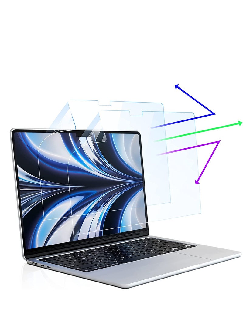 1Pack Compatible with MacBook Air 13.6'' Apple M2/M3/M4 Chip(A2681/A3113/A3240) Blue Light Screen Protector, Anti Glare Film/Anti Scratch Laptop Screen Protector Guard for MacBook Air 13.6 Inch  - Image 1
