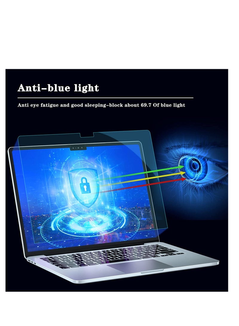 1Pack Compatible with MacBook Air 13.6'' Apple M2/M3/M4 Chip(A2681/A3113/A3240) Blue Light Screen Protector, Anti Glare Film/Anti Scratch Laptop Screen Protector Guard for MacBook Air 13.6 Inch  - Image 4