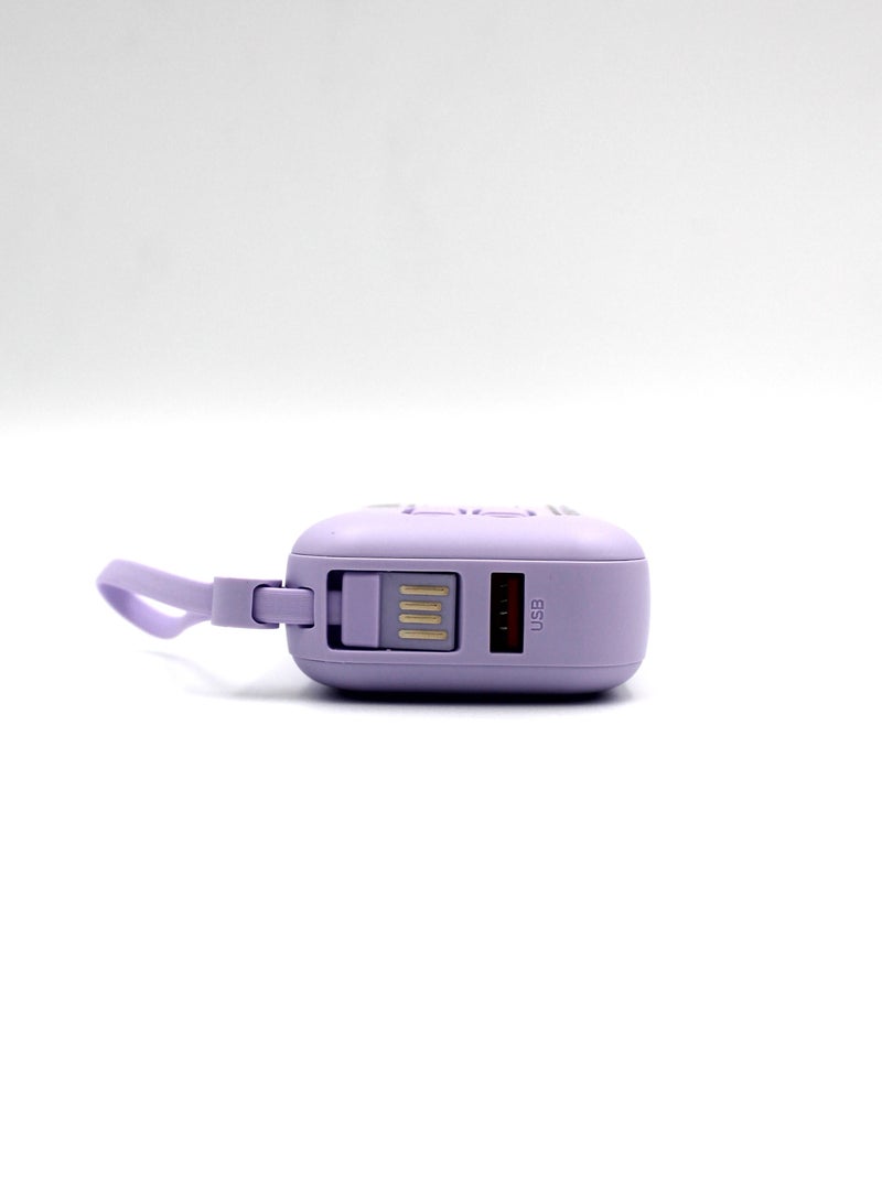 Kannzz Mini Power Bank: 66W Quick Charging, Digital Display, Built-in Cable, 10000mAh Capacity - Image 2