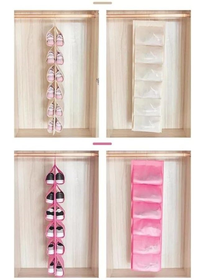 Genius Shoe Organizer for Closet – 10 Slots – 2 Pieces – Washable & Space-Saving w - Image 3