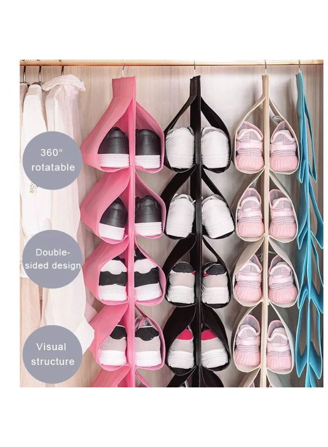 Genius Shoe Organizer for Closet – 10 Slots – 2 Pieces – Washable & Space-Saving w - Image 5