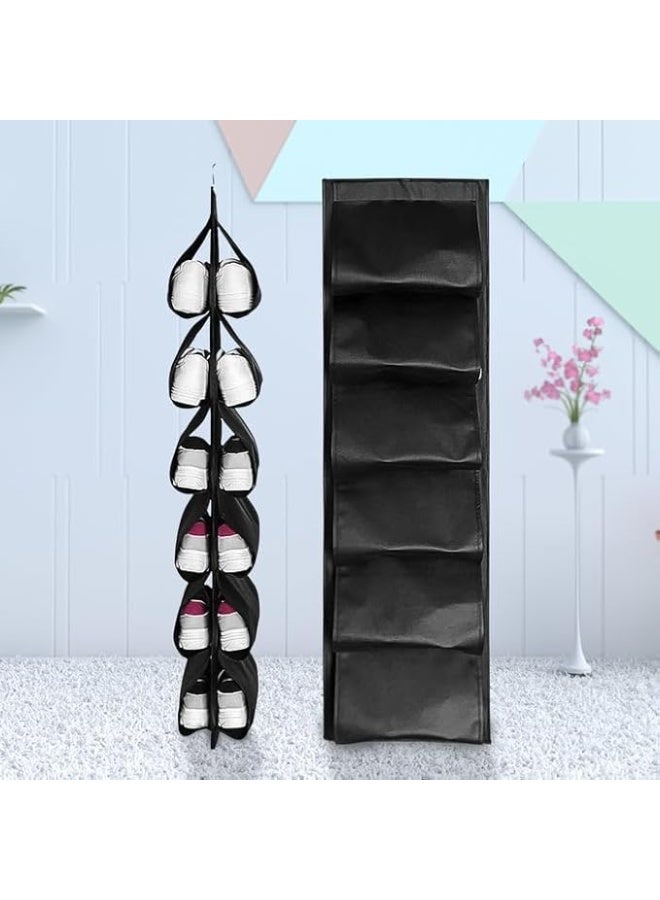 Genius Shoe Organizer for Closet – 10 Slots – 2 Pieces – Washable & Space-Saving w - Image 1
