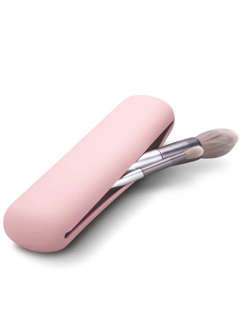 أوريتي حامل فرشاة المكياج للسفر مصنوع من السيليكون، حامل فرشاة الوجه التجميلية العصري والمحمول، ناعم وأنيق، منظم أدوات المكياج للسفر - Image 1