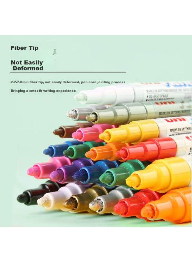 Uni Mitsubishi (Uni) Px-20 Medium-Sized Paint Pen (Orange), 2.2-2.8Mm (12-Pack), (Suitable For Car Touch-Up Painting) - Image 4