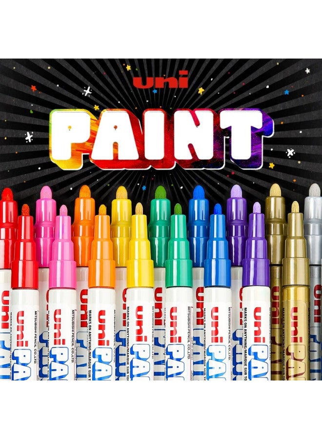 Uni Mitsubishi (Uni) Px-20 Medium-Sized Paint Pen (Orange), 2.2-2.8Mm (12-Pack), (Suitable For Car Touch-Up Painting) - Image 2